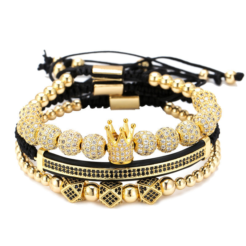 Crown Trio Bracelet Set